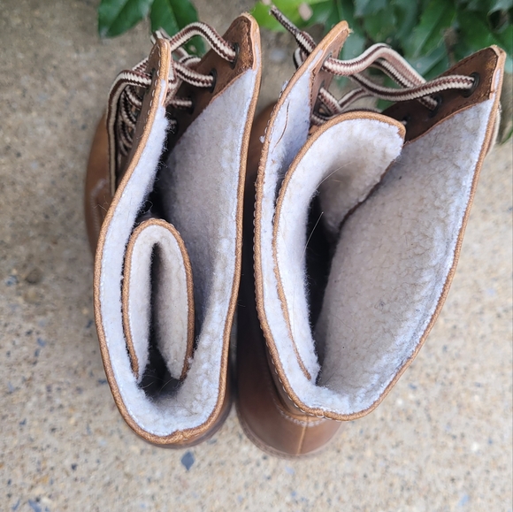 Womens Mudd sz 8.5 fold over lined chunky healed lace up mid calf boot - Picture 5 of 8